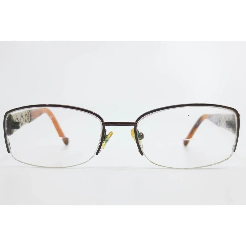Elizabeth Arden 1082A-1 Eyeglasses Burgundy Gold Semi Rimless 51-17-130 Womens